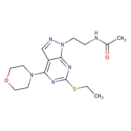N-{2-[6-(ethylsulfanyl)-4-(morpholin-4-yl)-1H-pyrazolo[3,4-d]pyrimidin-1-yl]ethyl}acetamide