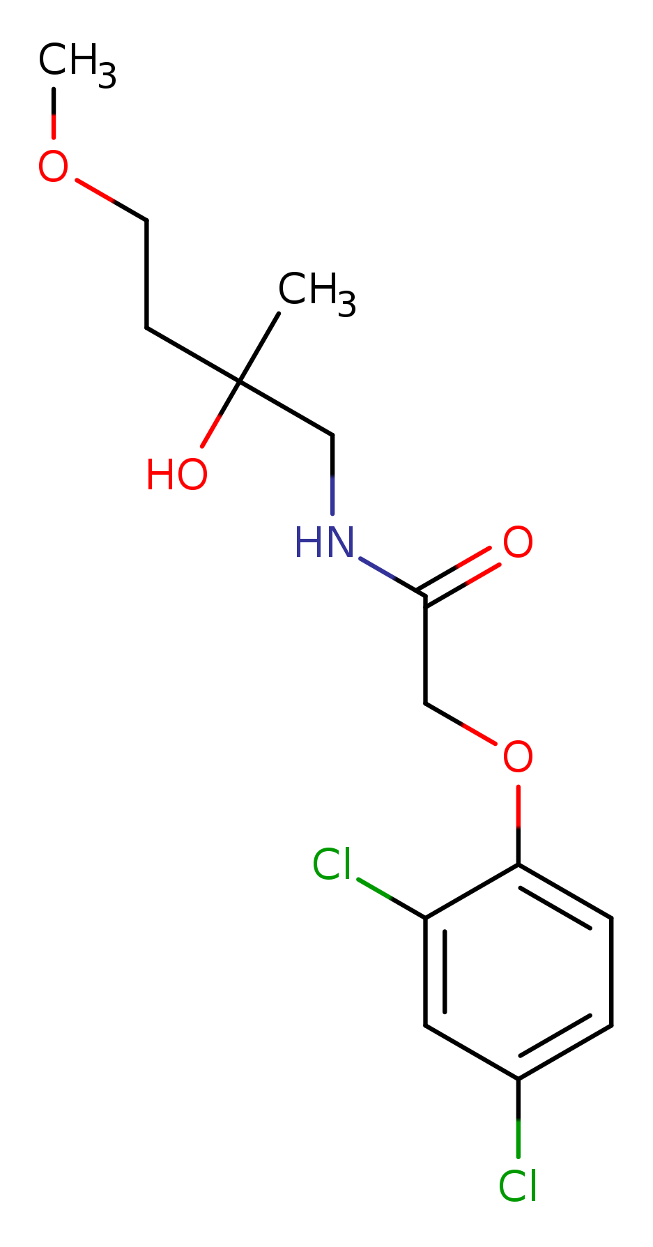 2-(2,4-dichlorophenoxy)-N-(2-hydroxy-4-methoxy-2-methylbutyl)acetamide
