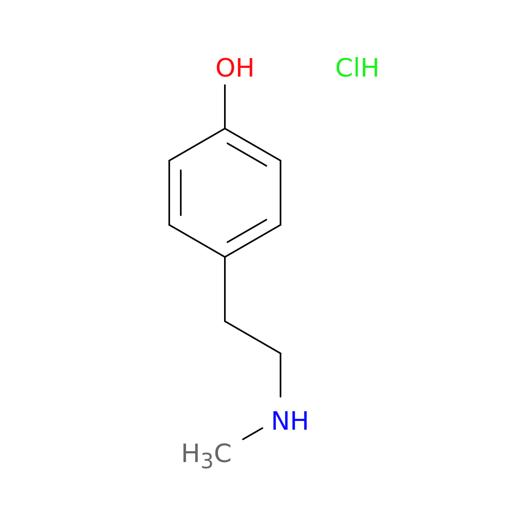 4-[2-(methylamino)ethyl]phenol hydrochloride
