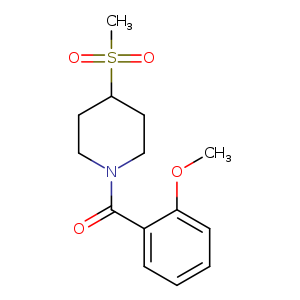 4-methanesulfonyl-1-(2-methoxybenzoyl)piperidine