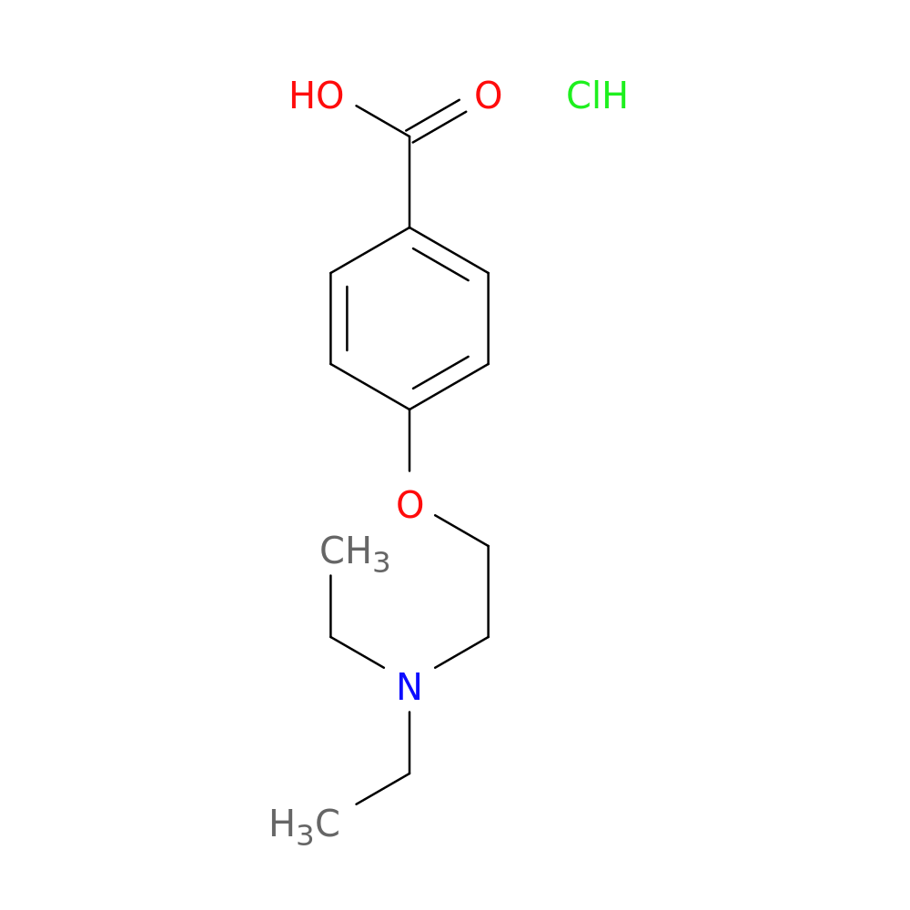 4-[2-(diethylamino)ethoxy]benzoic acid hydrochloride