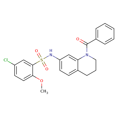 N-(1-benzoyl-1,2,3,4-tetrahydroquinolin-7-yl)-5-chloro-2-methoxybenzene-1-sulfonamide