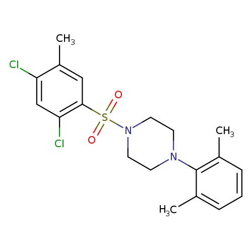 1-(2,4-dichloro-5-methylbenzenesulfonyl)-4-(2,6-dimethylphenyl)piperazine