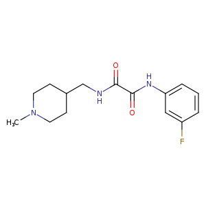 N'-(3-fluorophenyl)-N-[(1-methylpiperidin-4-yl)methyl]ethanediamide