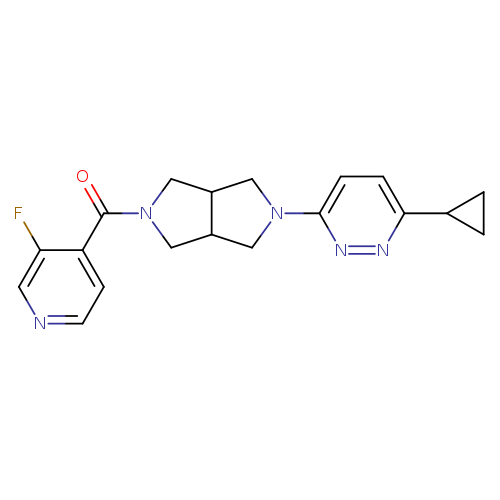 3-cyclopropyl-6-[5-(3-fluoropyridine-4-carbonyl)-octahydropyrrolo[3,4-c]pyrrol-2-yl]pyridazine