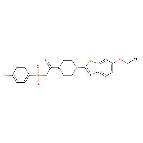 1-[4-(6-ethoxy-1,3-benzothiazol-2-yl)piperazin-1-yl]-2-(4-fluorobenzenesulfonyl)ethan-1-one
