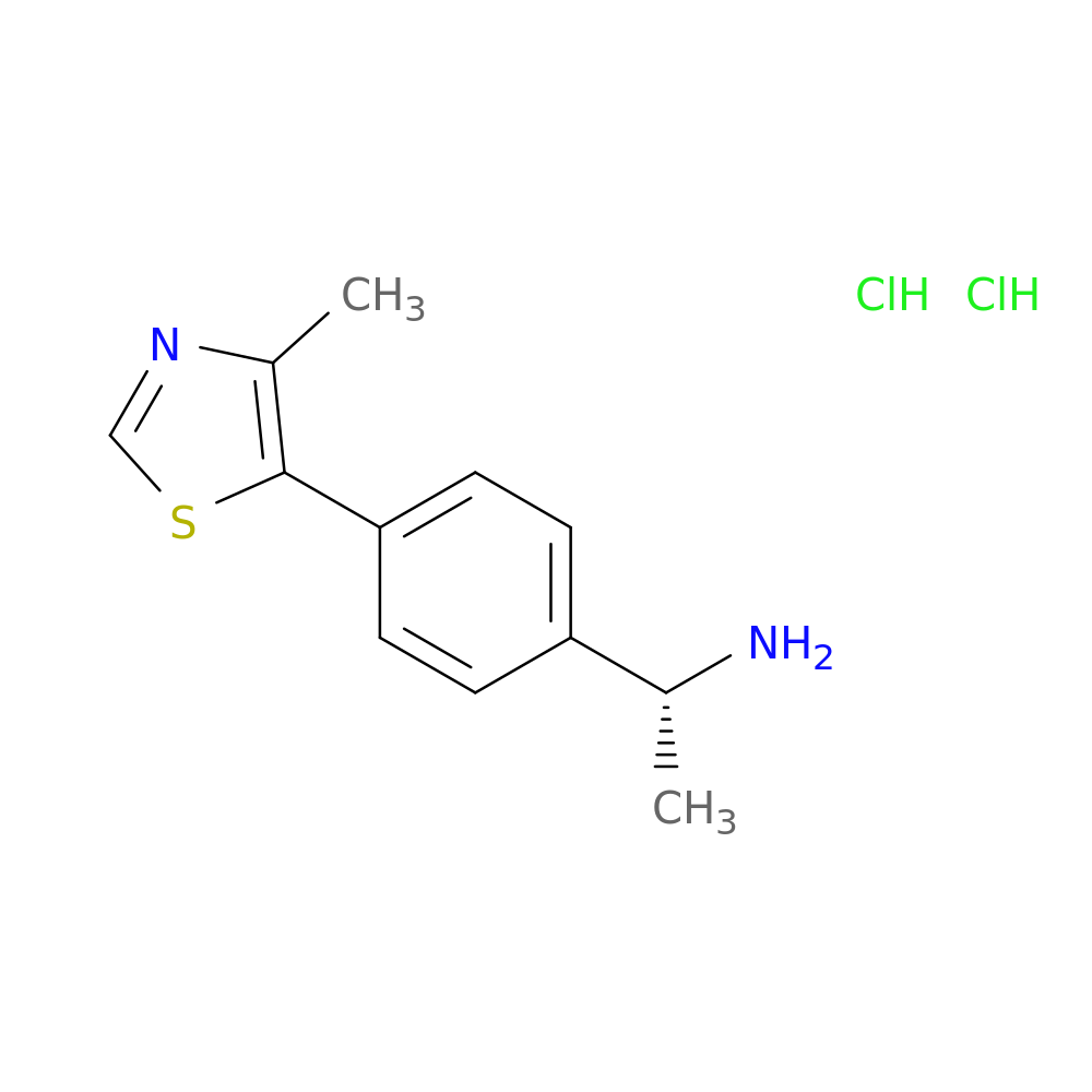 (1R)-1-[4-(4-methyl-1,3-thiazol-5-yl)phenyl]ethan-1-amine dihydrochloride