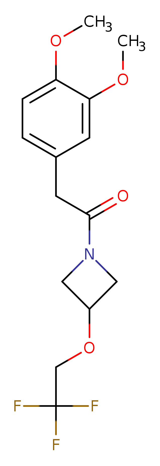 2-(3,4-dimethoxyphenyl)-1-[3-(2,2,2-trifluoroethoxy)azetidin-1-yl]ethan-1-one