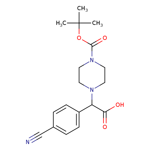 2-(4-Boc-piperazinyl)-2-(4-cyano-phenyl)acetic acid