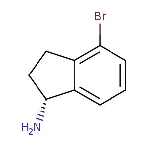 1H-Inden-1-amine, 4-bromo-2,3-dihydro-, (1R)-