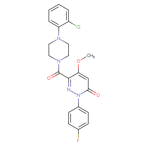6-[4-(2-chlorophenyl)piperazine-1-carbonyl]-2-(4-fluorophenyl)-5-methoxy-2,3-dihydropyridazin-3-one