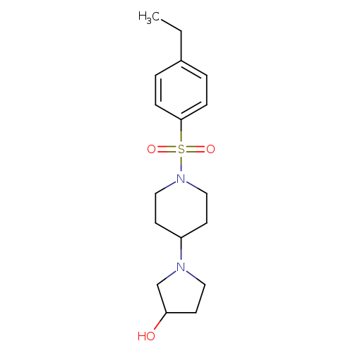 1-[1-(4-ethylbenzenesulfonyl)piperidin-4-yl]pyrrolidin-3-ol