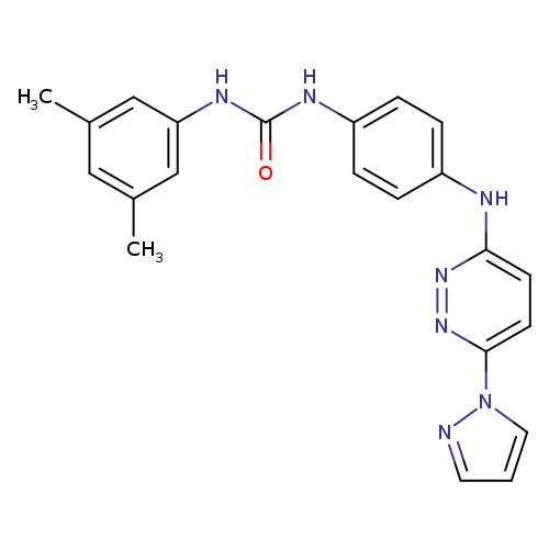 3-(3,5-dimethylphenyl)-1-(4-{[6-(1H-pyrazol-1-yl)pyridazin-3-yl]amino}phenyl)urea