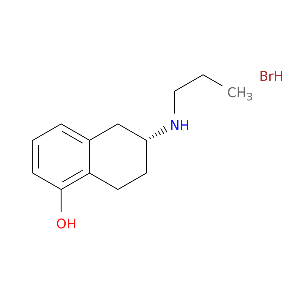 1-Naphthalenol, 5,6,7,8-tetrahydro-6-(propylamino)- (hydrobromide),(R)-