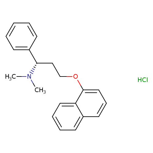 Benzenemethanamine, N,N-dimethyl-a-[2-(1-naphthalenyloxy)ethyl]-,hydrochloride, (S)-