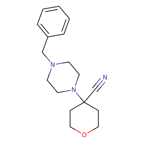 4-(4-Benzylpiperazin-1-yl)oxane-4-carbonitrile