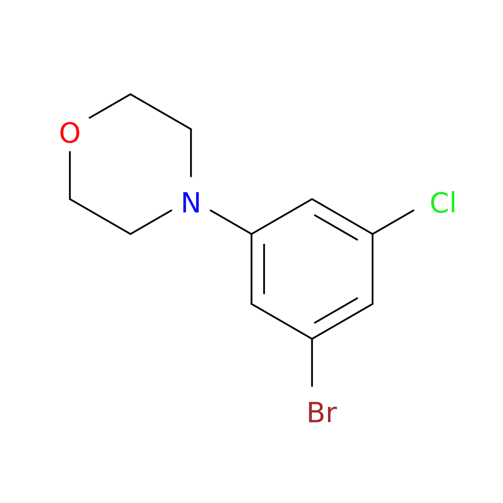 1-Bromo-3-chloro-5-morpholinobenzene