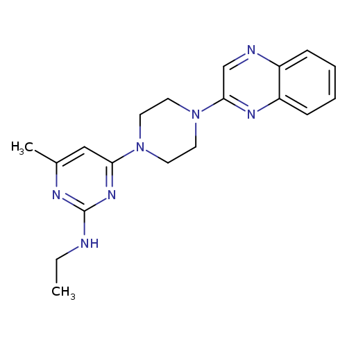 N-ethyl-4-methyl-6-[4-(quinoxalin-2-yl)piperazin-1-yl]pyrimidin-2-amine