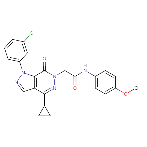 2-[1-(3-chlorophenyl)-4-cyclopropyl-7-oxo-1H,6H,7H-pyrazolo[3,4-d]pyridazin-6-yl]-N-(4-methoxyphenyl)acetamide