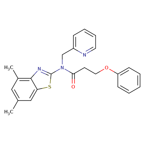 N-(4,6-dimethyl-1,3-benzothiazol-2-yl)-3-phenoxy-N-[(pyridin-2-yl)methyl]propanamide