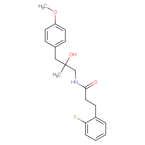 3-(2-fluorophenyl)-N-[2-hydroxy-3-(4-methoxyphenyl)-2-methylpropyl]propanamide