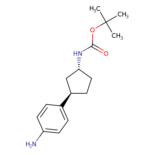 rac-tert-butylN-[(1R,3R)-3-(4-aminophenyl)cyclopentyl]carbamate,trans