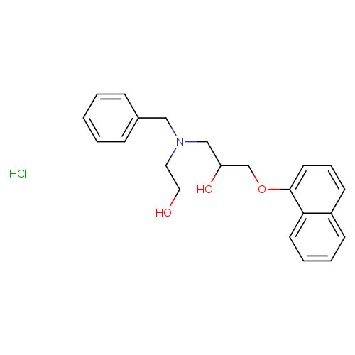 1-[benzyl(2-hydroxyethyl)amino]-3-(naphthalen-1-yloxy)propan-2-ol hydrochloride