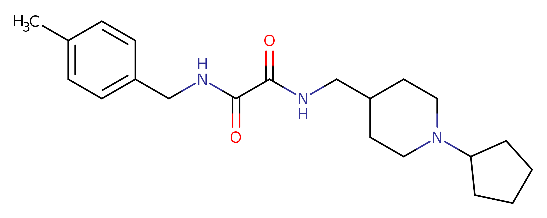 N-[(1-cyclopentylpiperidin-4-yl)methyl]-N'-[(4-methylphenyl)methyl]ethanediamide