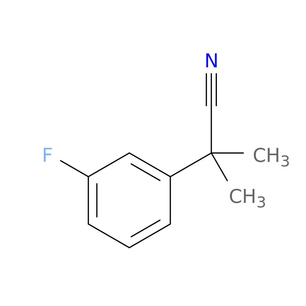 2-(3-Fluorophenyl)-2-methylpropanenitrile
