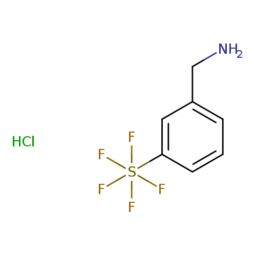 [3-(pentafluoro-lambda6-sulfanyl)phenyl]methanamine hydrochloride