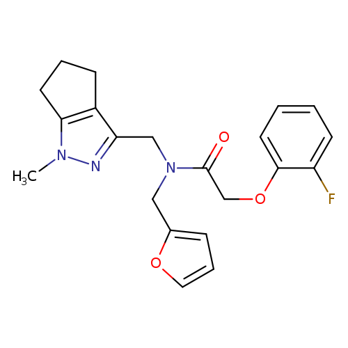2-(2-fluorophenoxy)-N-[(furan-2-yl)methyl]-N-({1-methyl-1H,4H,5H,6H-cyclopenta[c]pyrazol-3-yl}methyl)acetamide