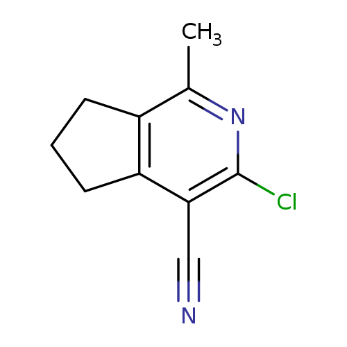 3-chloro-1-methyl-5H,6H,7H-cyclopenta[c]pyridine-4-carbonitrile