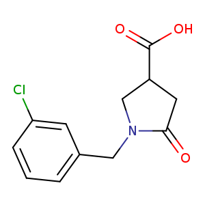 1-(3-Chlorobenzyl)-5-oxopyrrolidine-3-carboxylic acid