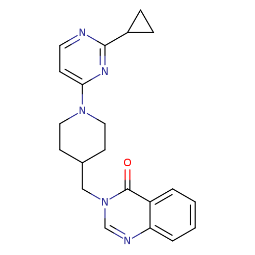 3-{[1-(2-cyclopropylpyrimidin-4-yl)piperidin-4-yl]methyl}-3,4-dihydroquinazolin-4-one