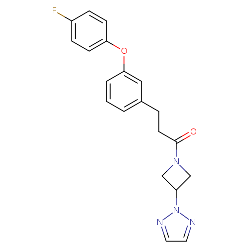 3-[3-(4-fluorophenoxy)phenyl]-1-[3-(2H-1,2,3-triazol-2-yl)azetidin-1-yl]propan-1-one