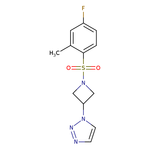 1-[1-(4-fluoro-2-methylbenzenesulfonyl)azetidin-3-yl]-1H-1,2,3-triazole