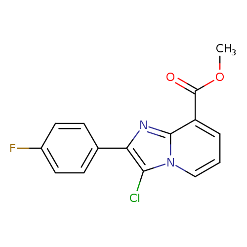 methyl 3-chloro-2-(4-fluorophenyl)imidazo[1,2-a]pyridine-8-carboxylate