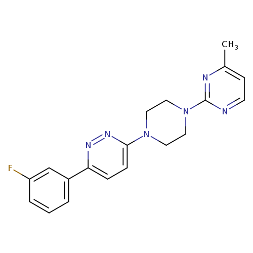3-(3-fluorophenyl)-6-[4-(4-methylpyrimidin-2-yl)piperazin-1-yl]pyridazine