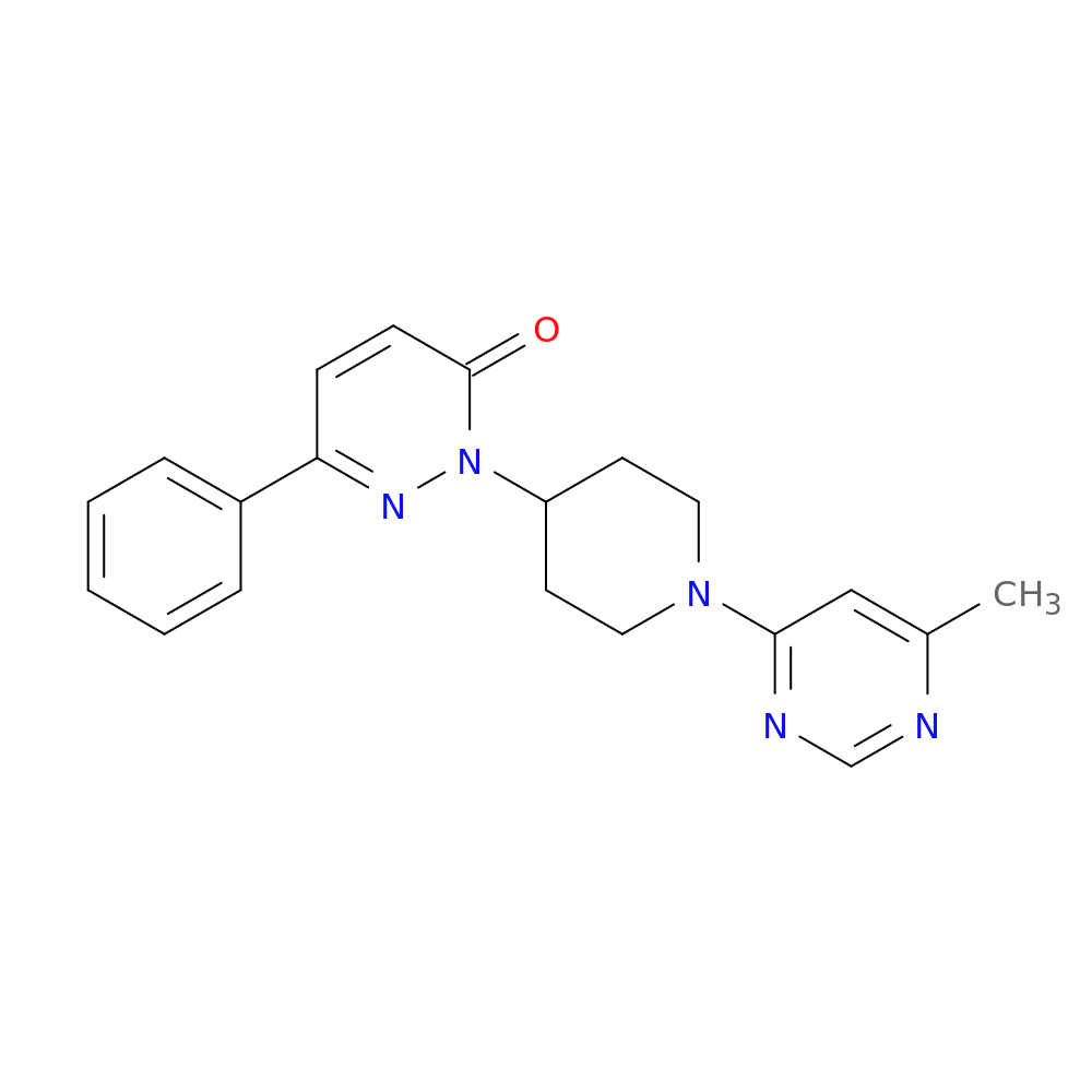 2-[1-(6-methylpyrimidin-4-yl)piperidin-4-yl]-6-phenyl-2,3-dihydropyridazin-3-one
