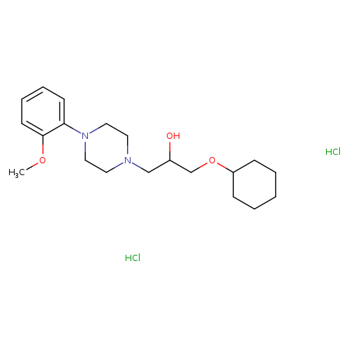 1-(cyclohexyloxy)-3-[4-(2-methoxyphenyl)piperazin-1-yl]propan-2-ol dihydrochloride