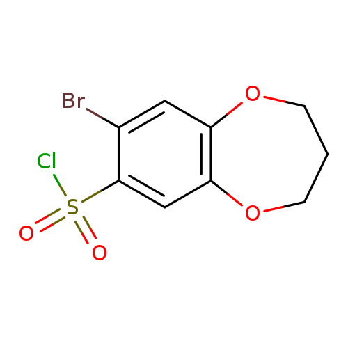 8-Bromo-3,4-dihydro-2h-1,5-benzodioxepine-7-sulfonyl chloride