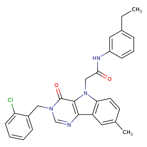 2-{3-[(2-chlorophenyl)methyl]-8-methyl-4-oxo-3H,4H,5H-pyrimido[5,4-b]indol-5-yl}-N-(3-ethylphenyl)acetamide