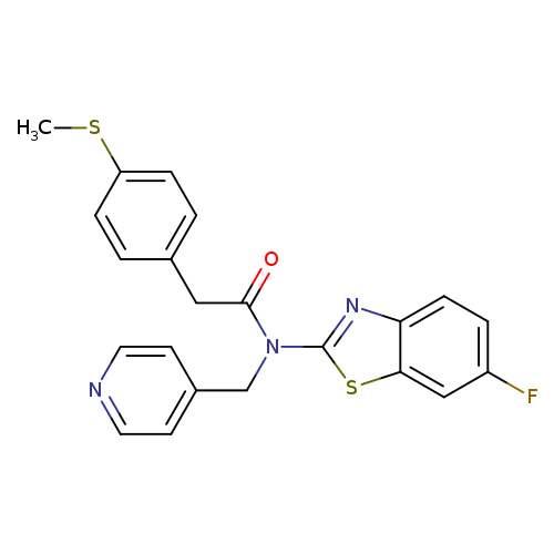 N-(6-fluoro-1,3-benzothiazol-2-yl)-2-[4-(methylsulfanyl)phenyl]-N-[(pyridin-4-yl)methyl]acetamide
