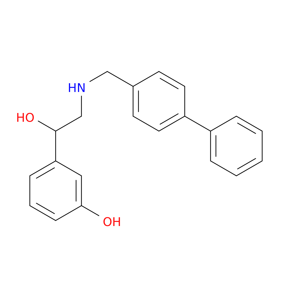 3-[1-Hydroxy-2-[(4-phenylphenyl)methylamino]ethyl]phenol