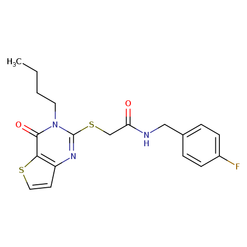 2-({3-butyl-4-oxo-3H,4H-thieno[3,2-d]pyrimidin-2-yl}sulfanyl)-N-[(4-fluorophenyl)methyl]acetamide