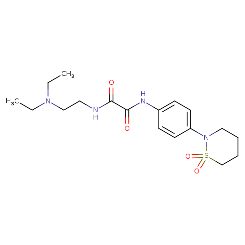 N-[2-(diethylamino)ethyl]-N'-[4-(1,1-dioxo-1lambda6,2-thiazinan-2-yl)phenyl]ethanediamide