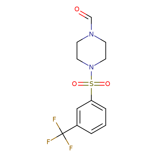 4-[3-(trifluoromethyl)benzenesulfonyl]piperazine-1-carbaldehyde