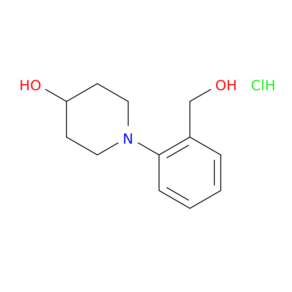 1-(2-Hydroxymethylphenyl)piperidin-4-ol, HCl