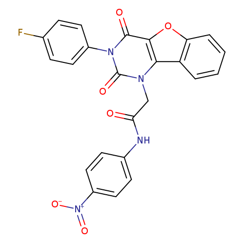 2-[5-(4-fluorophenyl)-4,6-dioxo-8-oxa-3,5-diazatricyclo[7.4.0.0^{2,7}]trideca-1(9),2(7),10,12-tetraen-3-yl]-N-(4-nitrophenyl)acetamide
