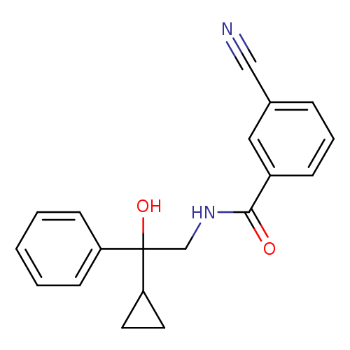 3-cyano-N-(2-cyclopropyl-2-hydroxy-2-phenylethyl)benzamide